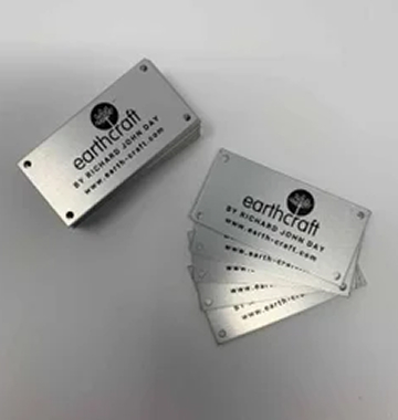Aluminum Business Cards