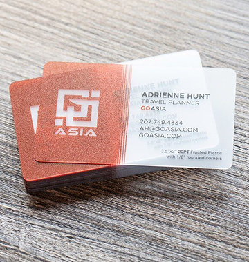 Glass Business Cards
